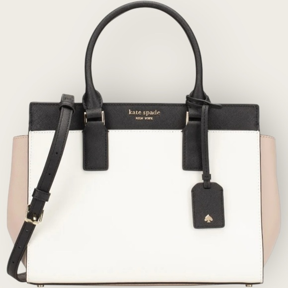 Kate Spade New York ~  NWOT Cameron Street Black White Beige Satchel Bag - Picture 13 of 13